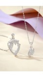 Cumpara ieftin Set Coliere Cuplu Argint 925 , zProtector Angel, , Scutul E i Aripa