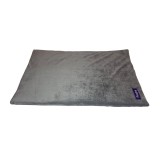 Saltea/perna pufoasa, pentru caine/pisica, gri inchis, 60x40 cm