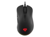 Mouse Gaming Genesis Krypton 200, 6400 DPI, Optic, Dreptaci, Cu Fir, Negru, Iluminare Multi