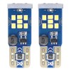 Bec de pozitie tip LED UltraBright Canbus, T10 W2.1x9.5 W5W, 12V-24V, 21 SMD 2016, culoare alb, AMIO, set 2 buc