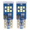 Bec de pozitie tip LED UltraBright Canbus, T10 W2.1x9.5 W5W, 12V-24V, 21 SMD 2016, culoare alb, AMIO, set 2 buc