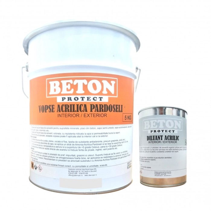 Vopsea Beton Exterior, Gri Deschis, Beton Protect, 5 Kg