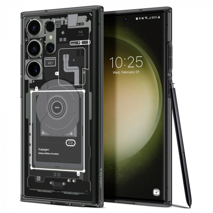 Husa Spigen Ultra Hybrid pentru Samsung Galaxy S23 Ultra Negru