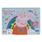 Bloc Desen, Peppa Pig, Spirală, Autocolante, 30 File, Multicolor