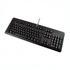 Tastatura HP QY776AA cu fir USB, neagra foto