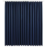 Draperie opaca, albastru, 290 x 245 cm, cu carlige