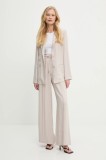 Answear Lab sacou și pantaloni culoarea bej