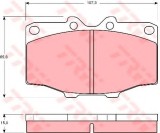 Set placute frana,frana disc TOYOTA HILUX II pick-up (LN8, RN5, LN6, YN6, YN5, LN5, RN6) (1983 - 2005) TRW GDB352