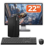 Pachet PC Second Hand Lenovo ThinkCentre M70s SFF, Intel Pentium Gold G6400 4.00GHz, 8GB DDR4, 256GB SSD NVMe + Monitor 22&amp;quot; + cadou tastatura si