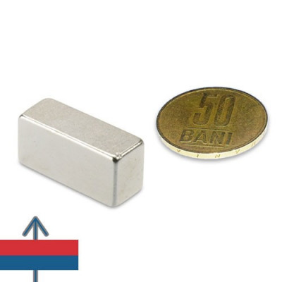 Magnet SmCo bloc 25 x 9,5 x 12 mm 350 &amp;deg;C foto