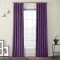Set draperii din catifea cu rejansa din bumbac tip fagure, Madison, 250x210 cm, densitate 700 g/ml, Mov inchis, 2 buc