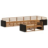 vidaXL Set de canapele de exterior 8 pcs natural 3383512