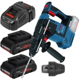 Bosch GBH 18V-26 F + ProCORE + GAL 1880 CV - Rotopercutor SDS-Plus 2.6 J mandrina interschimbabila + Set 2 acumulatori si incarcator Li-Ion 18 V 4 Ah