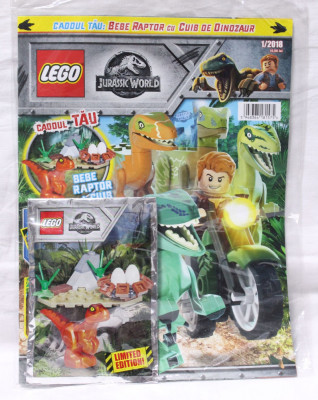 Revista LEGO Jurassic World Nr. 1/2018 cu figurina - sigilata foto