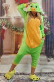 PJS234-12 Set pijama kigurumi broasca testoasa si papuci pufosi