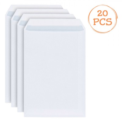 Plicuri Corespondență, Model C08-P302, Set 20 Bucăți, Alb, Dimensiuni 16.2x22.9cm, GSM 100 foto