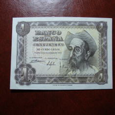 SPANIA 1 PESETA 1951 UNC