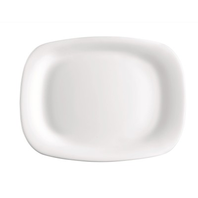 Platou Bormioli Parma, forma dreptunghiulara, opal, alb, 21 x 18 cm foto