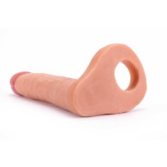 Ultra Soft Double 2 - Strap-on realist, flesh, 15.8 cm