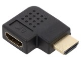 Adaptor HDMI soclu 270&deg; st&acirc;nga/dreapta, 8K, Goobay