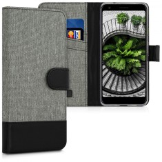 Husa pentru Google Pixel 3a, Textil, Gri, 47592.22 foto