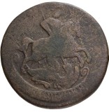 RUSIA - 2 COPEICI/KOPECKS 1763 MM - KM C#58.5 - Catherine II (Екатерина) (1762-1796) - Monetaria Krasny (Moscova)