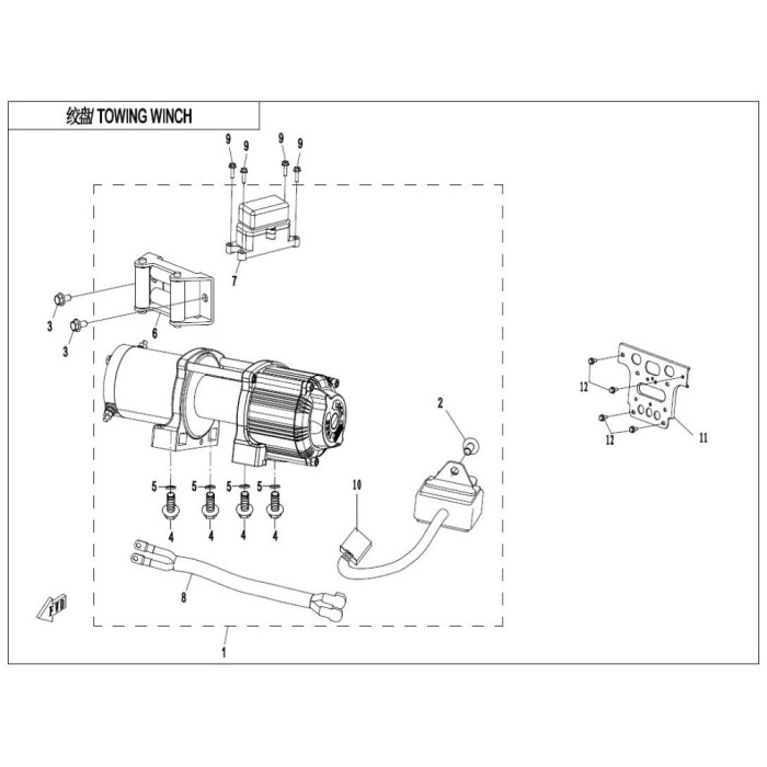 06. Scripete troliu CF Moto CForce 850 / 1000