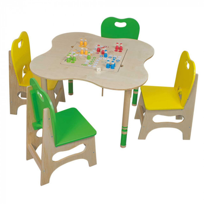 Set Play Corner cu masuta scaunele si jocuri Beleduc