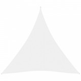 VidaXL Parasolar, alb, 3,6x3,6x3,6 m, țesătură oxford, triunghiular
