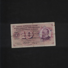 Elvetia 10 franci 1973 uzata seria075627