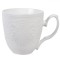 Cană New Bone, Model Emboss, Culoare Alb, Capacitate 350 ml