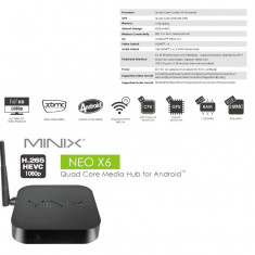 Android Mini PC Box Minix NEO X6 Streaming Media Player, negru - RESIGILAT