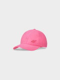 Șapcă cu cozoroc strapback pentru fete - roz somon, 4F Sportswear