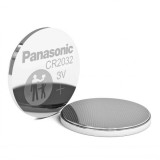 Baterie Litiu Panasonic CR2032, 3V, 220mAh, Dimensiune 20x3.2mm, Tip Blister