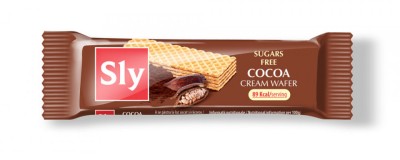 Napolitane cu crema cacao fara zahar 20gr sly nutritia foto