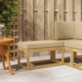 vidaXL Bancă de exterior Alb 80 x 43 x 45 cm Lemn Solid de Acacia 901671