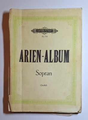 Arien-Album. Sopran &amp;ndash; rev. Alfred D&amp;ouml;rffel, Ed. C.F. Peters, Nr. 734 foto