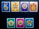 Mongolia 1989 steme , ordine mongole serie 7v nestampilata