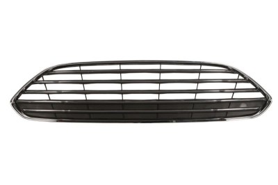 Grila masca radiator Ford Fiesta (Ja8), 01.2013-12.2017, Fata, cromat/negru; cu ornamente cromate, Aftermarket foto