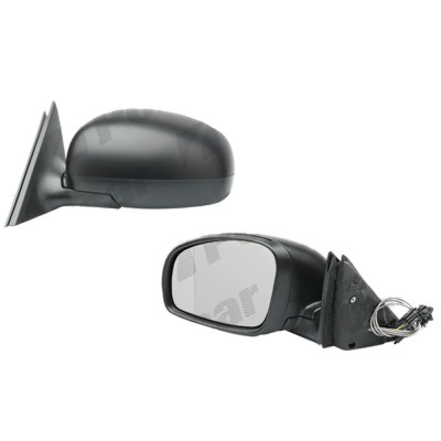 Oglinda exterioara Skoda Fabia 2 2007-03.2015 partea stanga, reglare manuala , capac negru 5J0857507D geam asferic, cromat foto