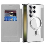 Husa Samsung Galaxy S23 Ultra Asteroid GSM SmartMag Book Case, gri