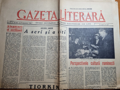 gazeta literara 27 decembrie 1956-articol harsova foto