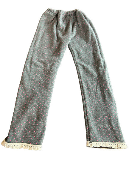 Pantaloni trening , grosi de iarna, culoarea gri marimea 9-10 ani
