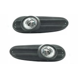 Proiectoare Ford Transit cu Grilaj, Set 2 Buc, Bec H3 55W, Montaj Facil