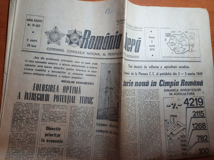 romania libera 2 martie 1979-teatru in jud. tulcea si art, valea jiului