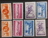 Romania 1944 - Asistenta P.T.T. cu si fara supratipar