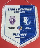 Fanion meci Feminin-fotbal POLI TIMISOARA - FARUL CONSTANTA (sezonul 2023-2024)