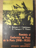 ROMANIA SI CONFERINTA DE PACE DE LA PARIS (1918-1920) TRIUMFUL PRINCIPIULUI NATIONALITATILOR-C. BOTORAN, I. CALA