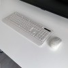 Tellur Green Kit tastatură și mouse wireless, 2.4GHz, receptor nano, crem