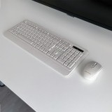 Tellur Green Kit tastatură și mouse wireless, 2.4GHz, receptor nano, crem